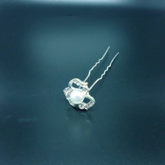 HP0124 Rhinestone & Pearl Hair Pin