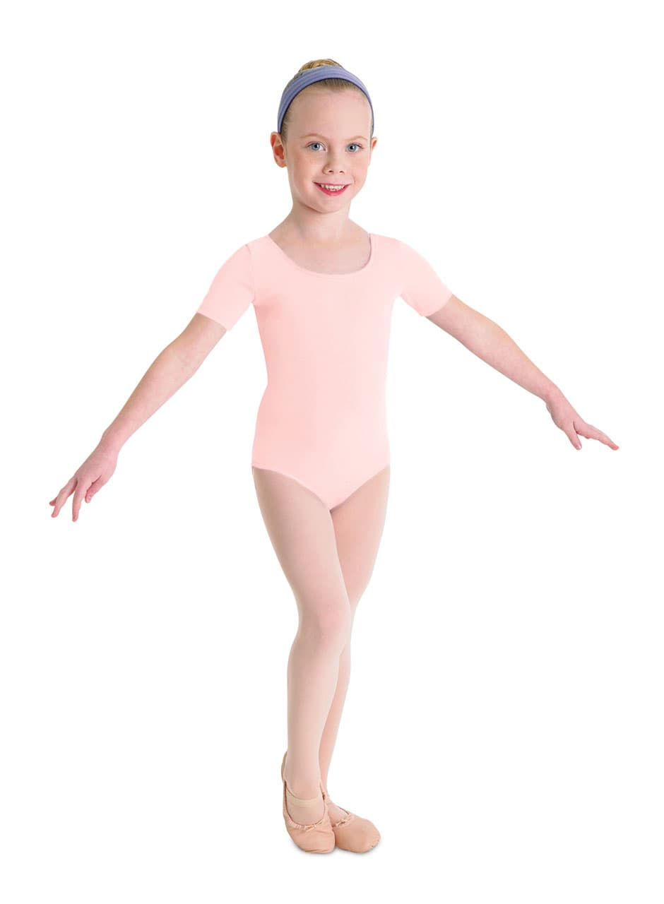 CL5402 Short Slv Round Neck Leo