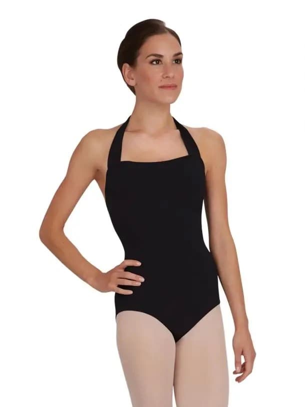TB150 Capezio® Team Basics Adult Halter Leotard 052931832038