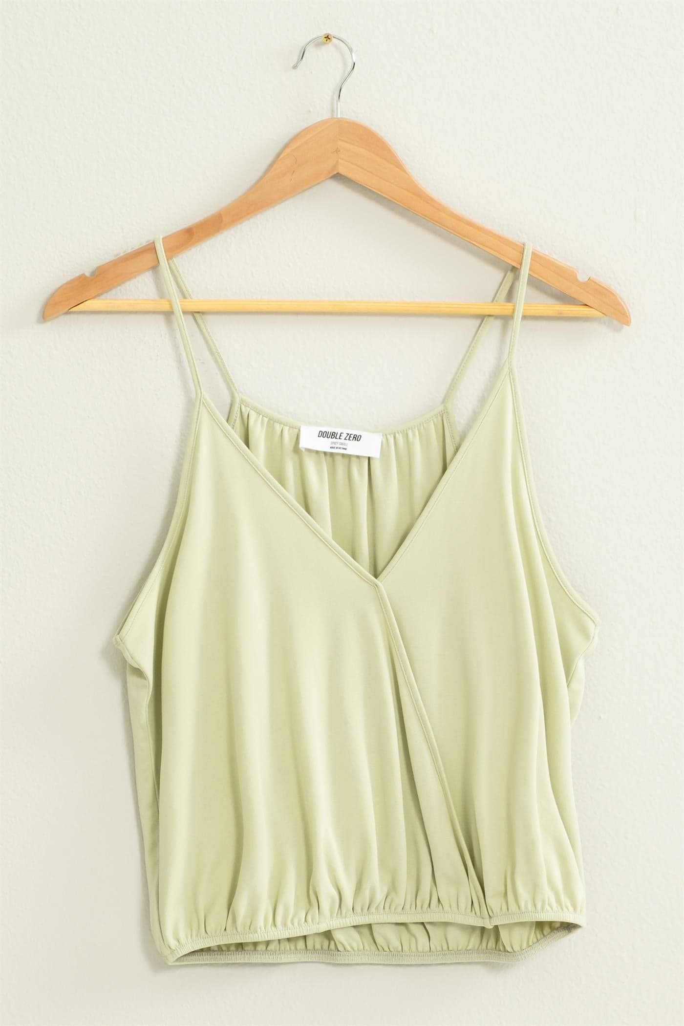 All Play Cropped Sleeveless Cami Top Pastel Green M 210000019495