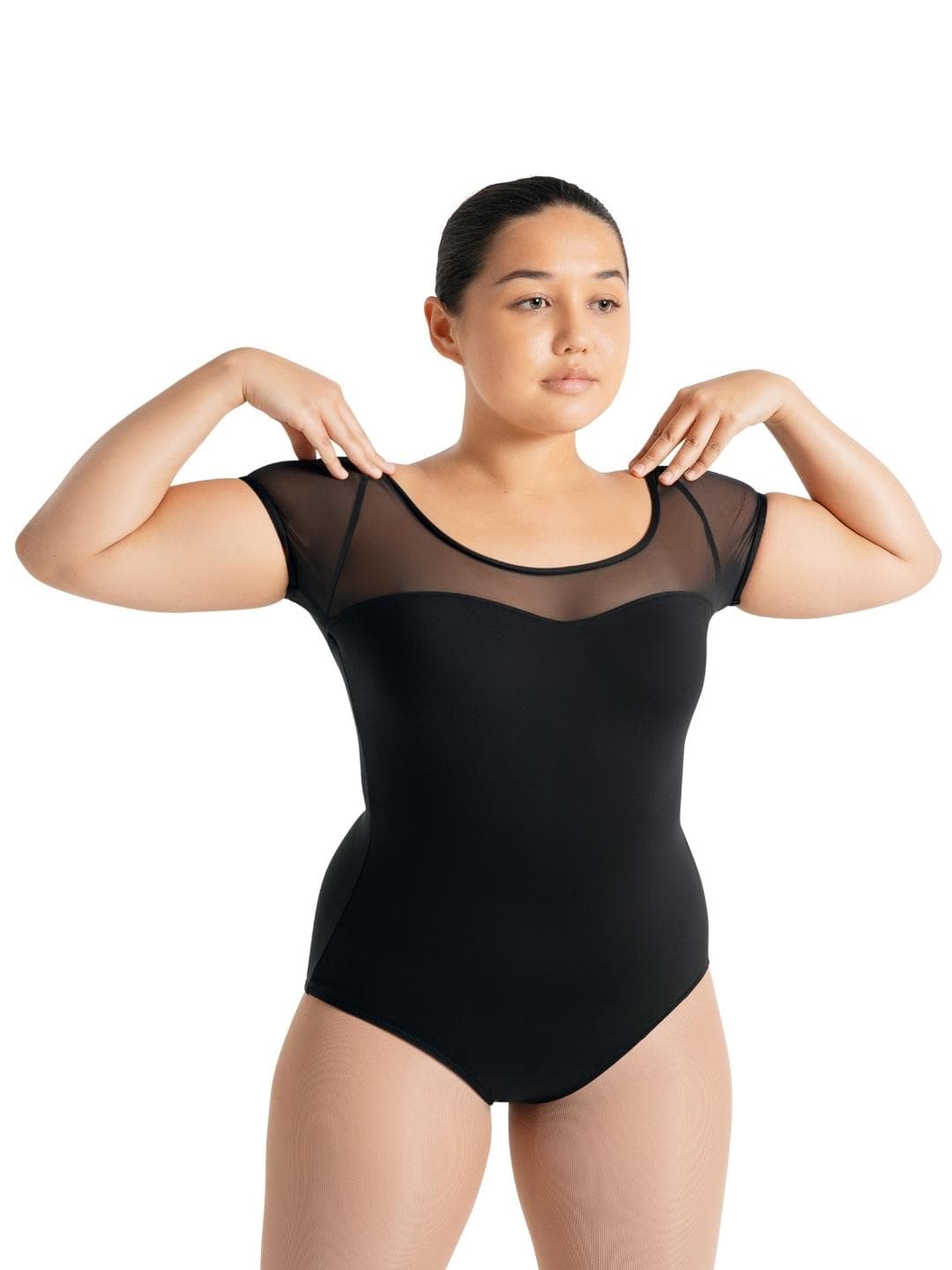 SE1039W Mesh Yoke SS Leotard 886275448422