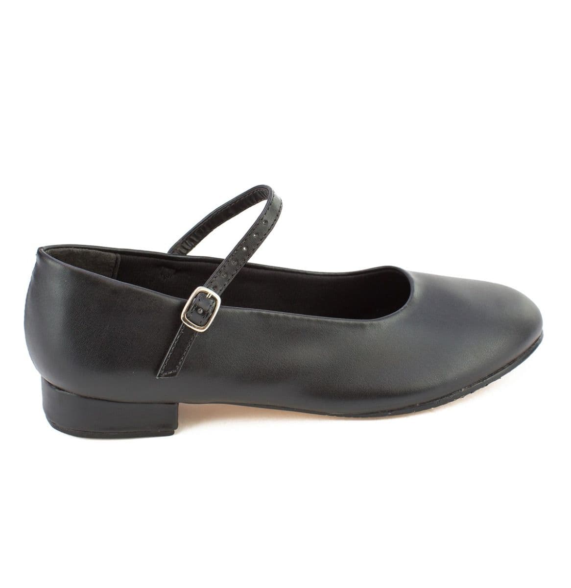 CH09 Carly Low Heel Character Buckle Strap -Black Medium 4.5 7897761534904